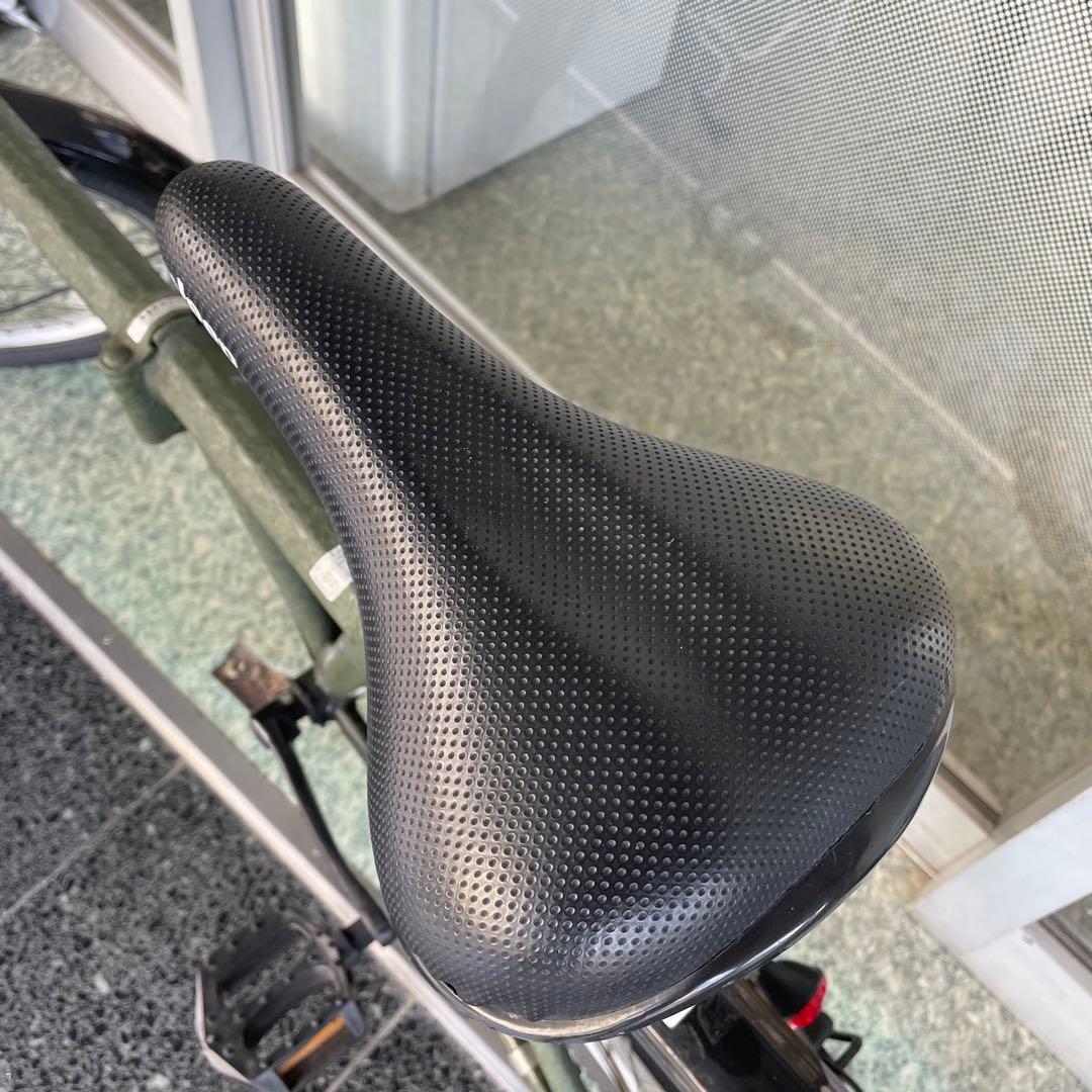 ミニベロ　Jeep ジープ　折りたたみ　自転車　JE-206G オリーブ色