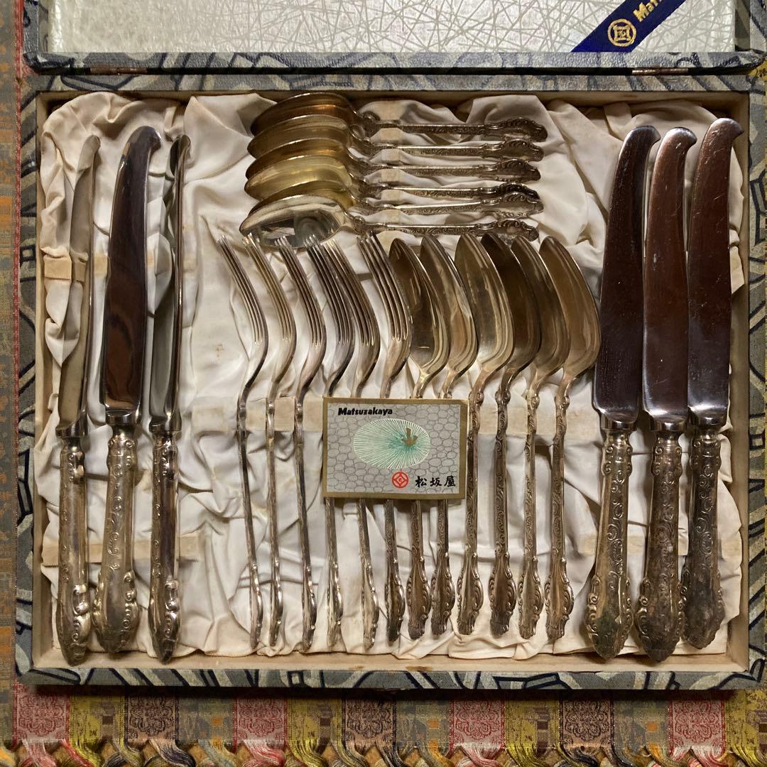 松坂屋カトラリーセット　ディナーセット24本　EP印(シルバーコーティング)箱無