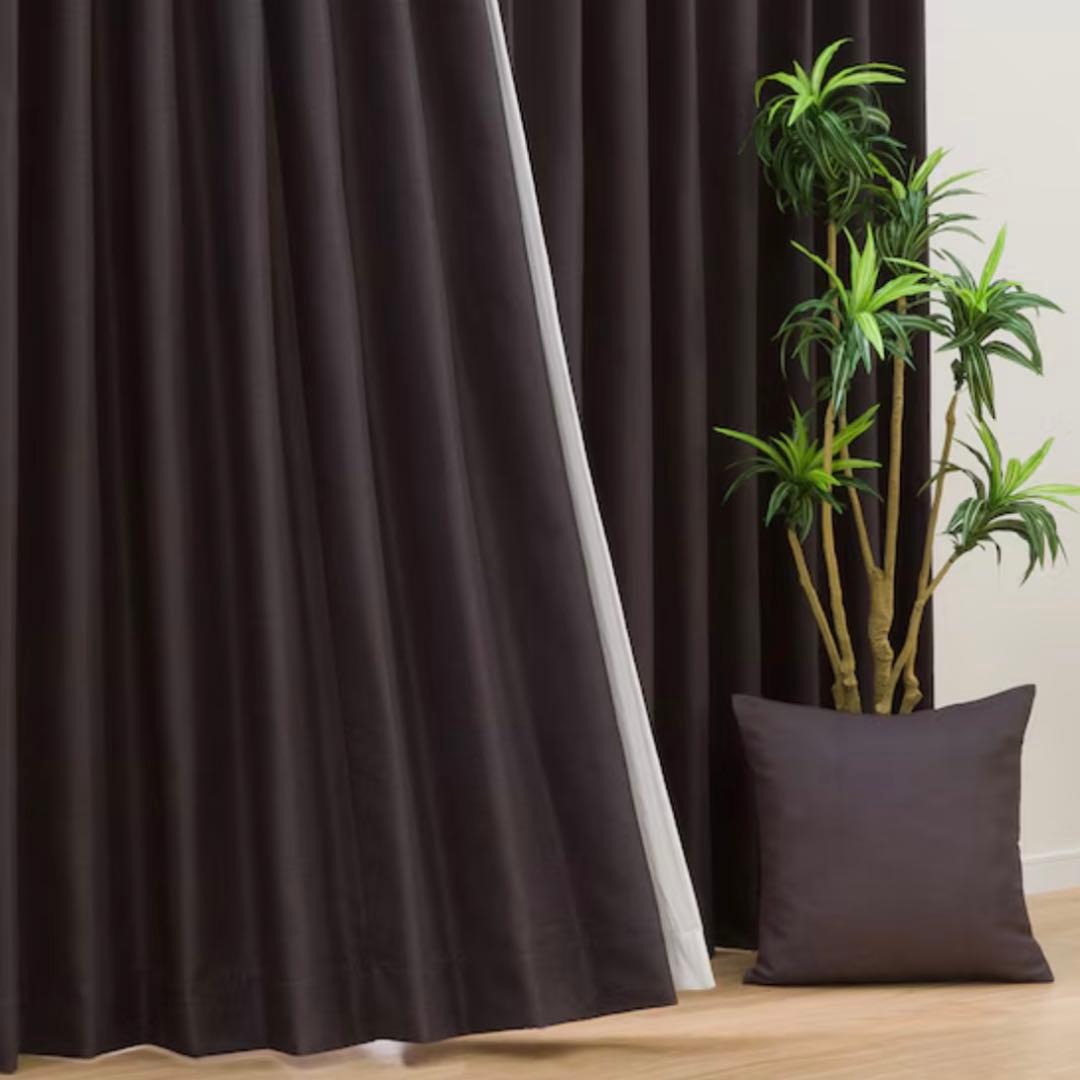 【未使用美品】ニトリ　遮光1級・遮熱　オーダーカーテン　レースカーテン　セット