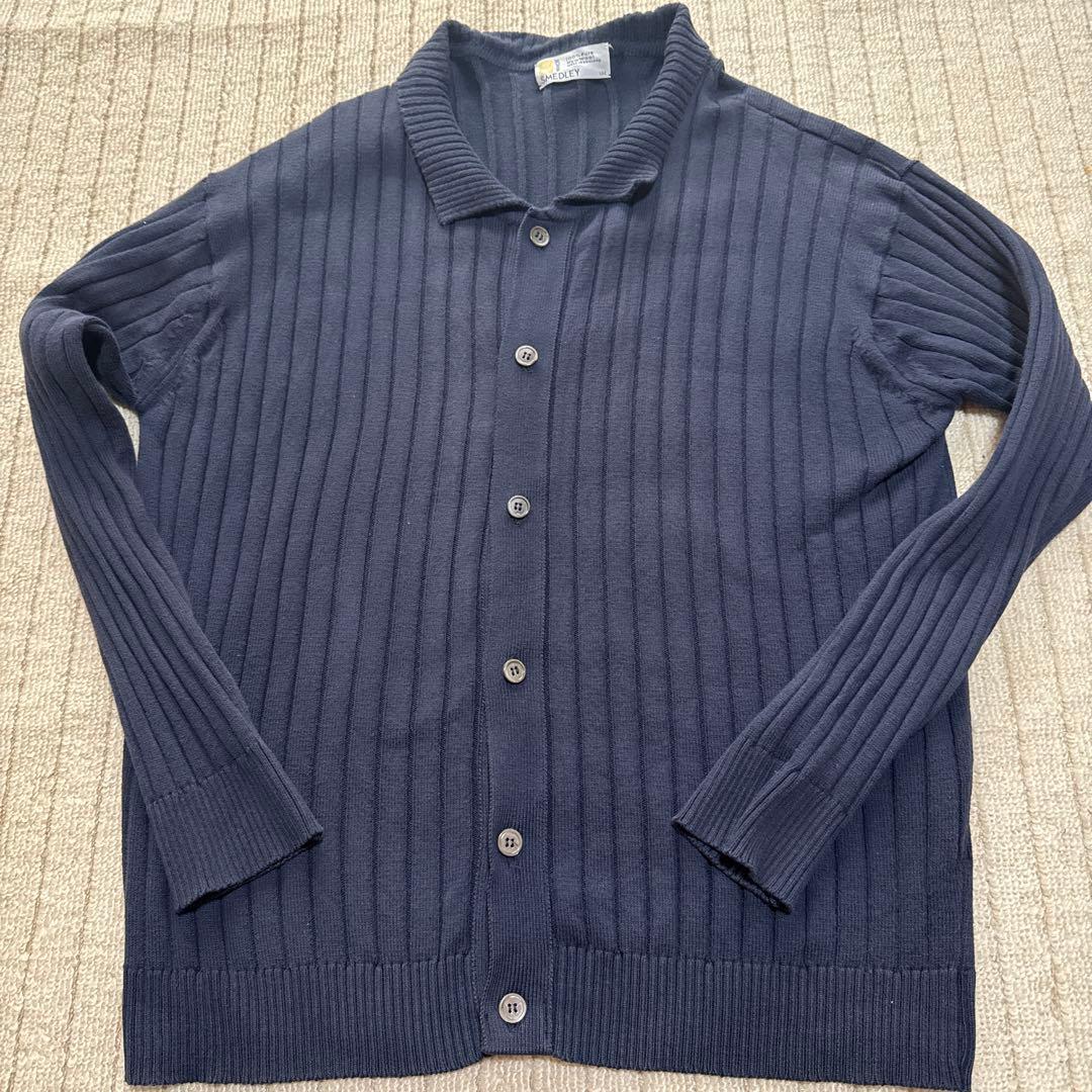 ジョンスメドレー カーディガン サイズL 旧タグ