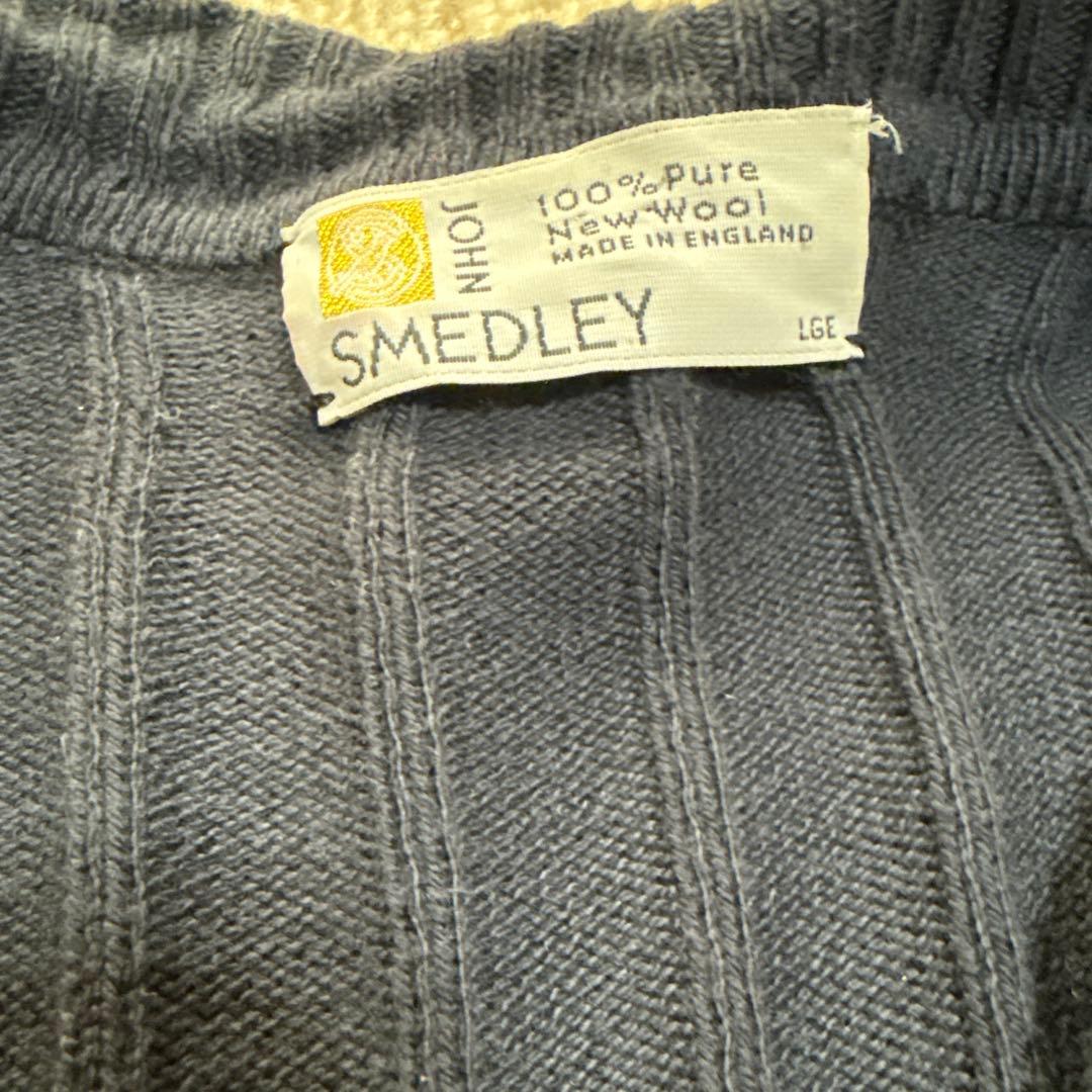 ジョンスメドレー カーディガン サイズL 旧タグ