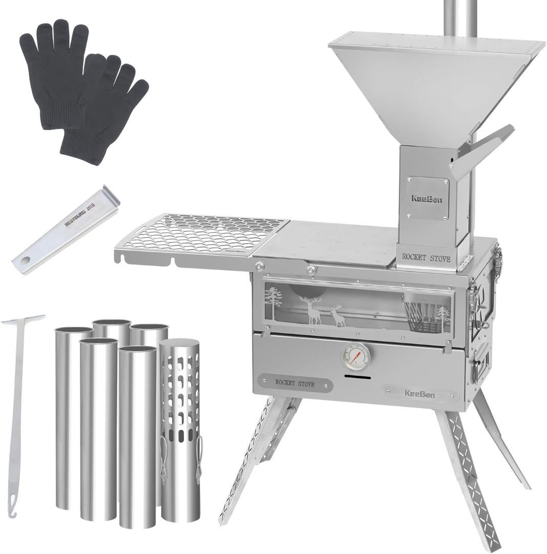 オーブン付きペレットストーブ 自動供給システム6時間燃焼