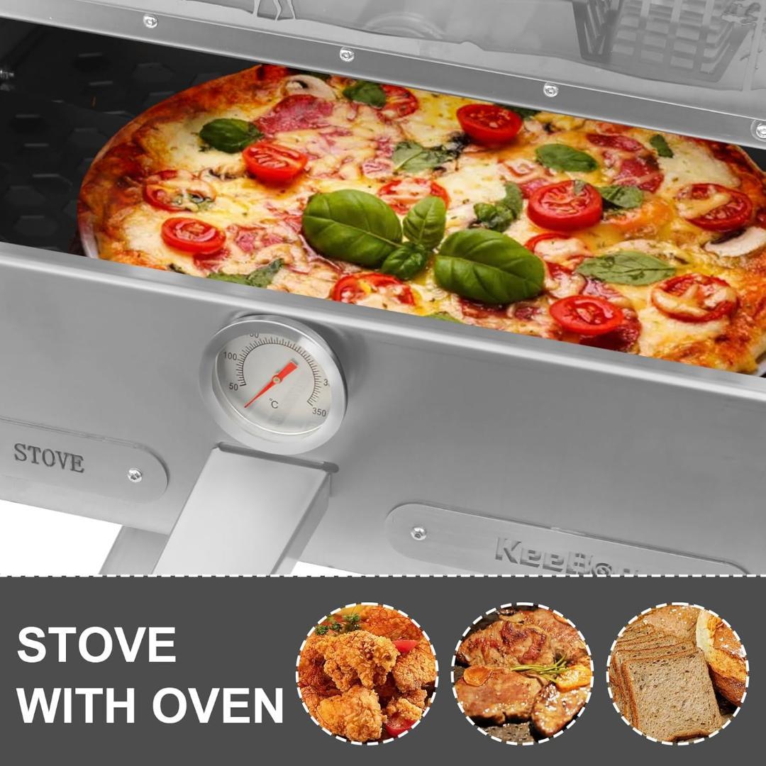 オーブン付きペレットストーブ 自動供給システム6時間燃焼