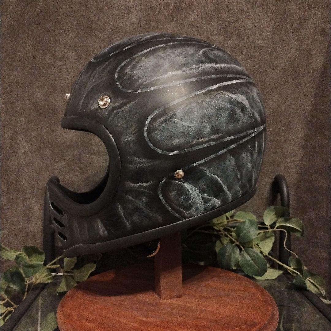 サイズ変更無料　オーシャンビートル　MTX ペイント　ヘルメット　スキャロップ