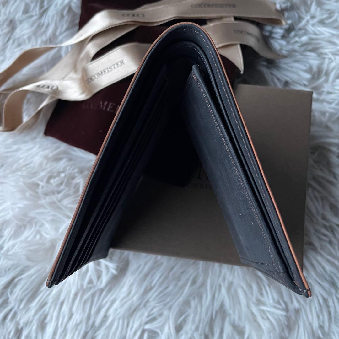【未使用近い】ココマイスター ナポレオンカーフ 二つ折り財布
