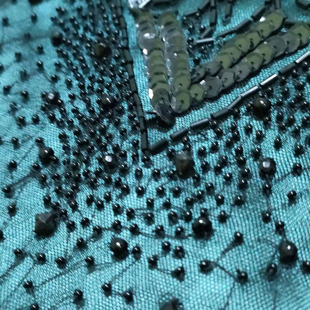 GALLIANO① Beaded Sequin Dress One-piece
