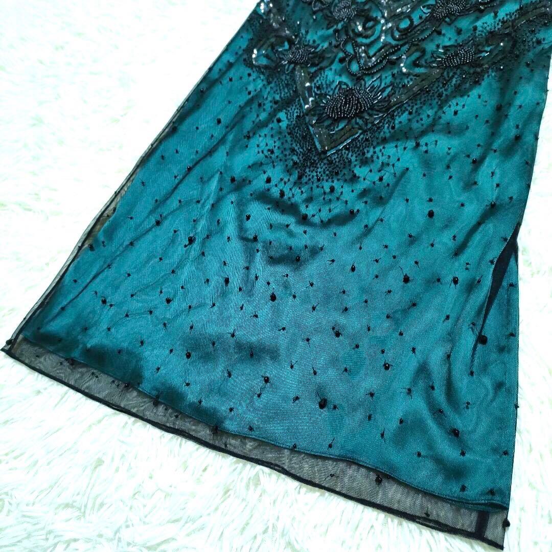 GALLIANO① Beaded Sequin Dress One-piece
