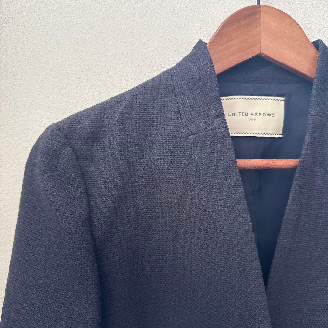 UNITED ARROWS スーツ ノーカラージャケット パンツ セットアップ