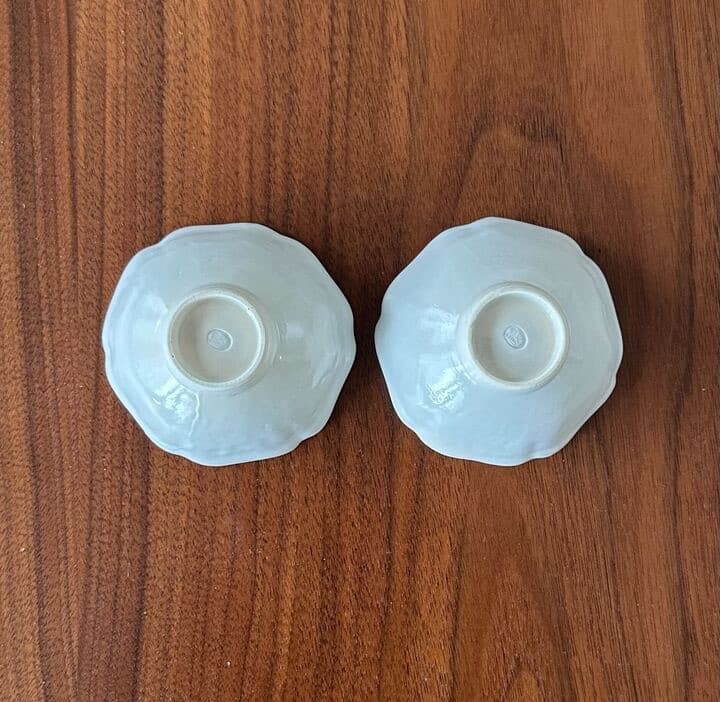 豊増一雄 白瓷茶器 2客