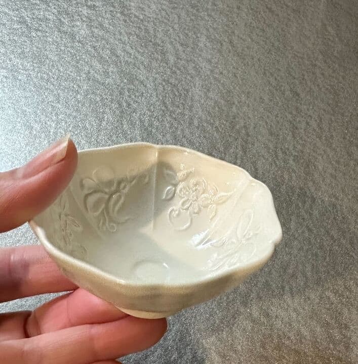 豊増一雄 白瓷茶器 2客