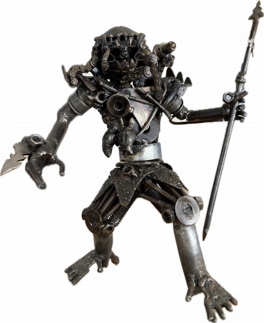 プレデター メタルフィギュア 鉄製 オブジェ ハンドメイド　A