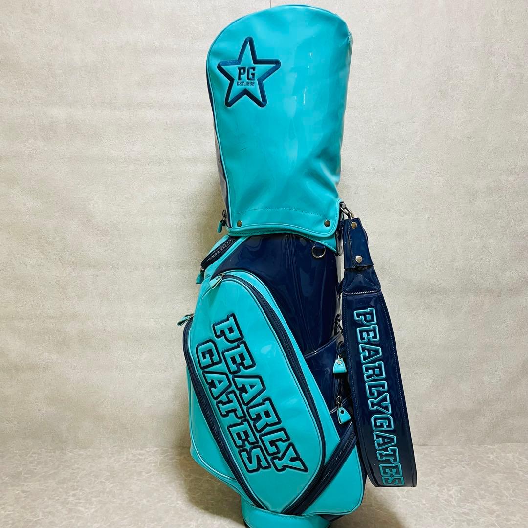 PEARLY GATES パーリーゲイツ キャディバッグ ゴルフバッグ エナメル