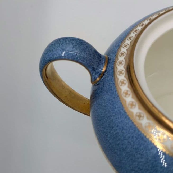 特★ウェッジウッド　ユーランダーブルー　ティーポット＆シュガーポット＆クリーマー