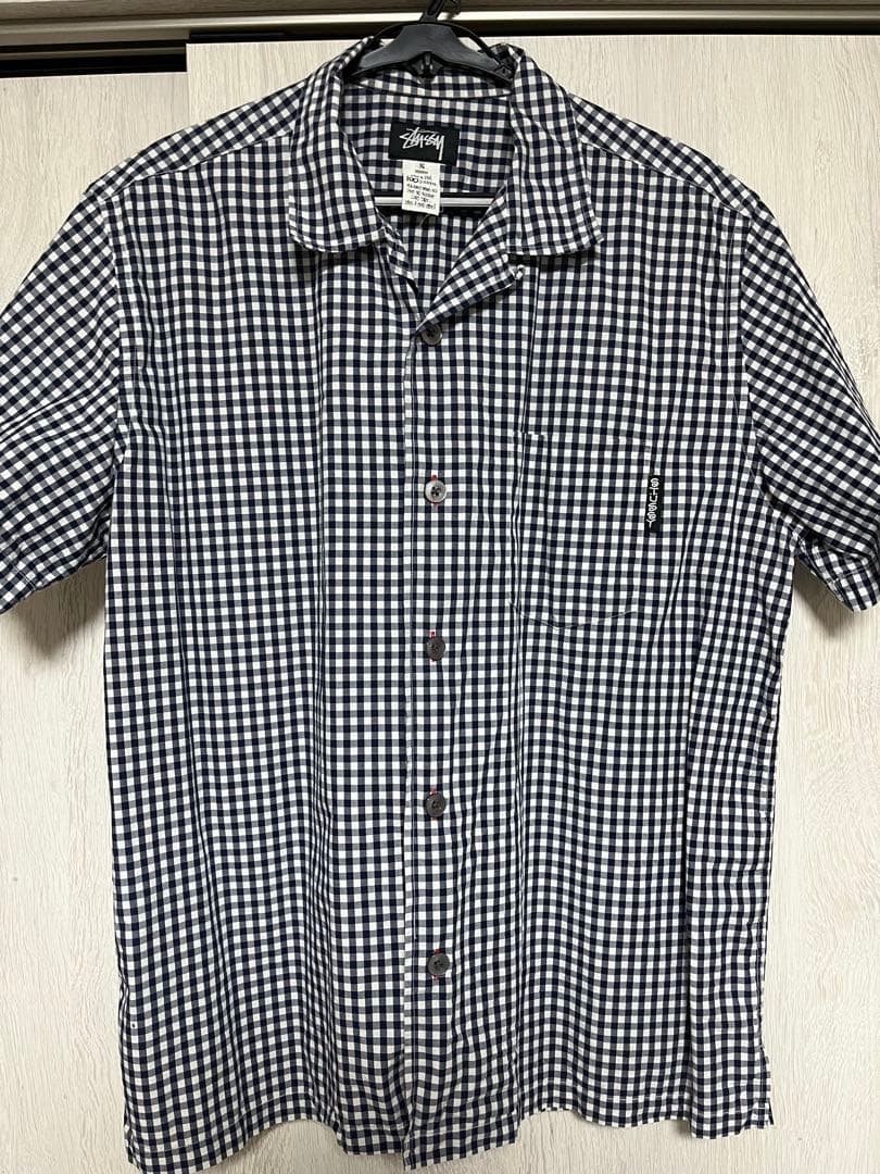 old stussy ギンガムチェックt shirt S