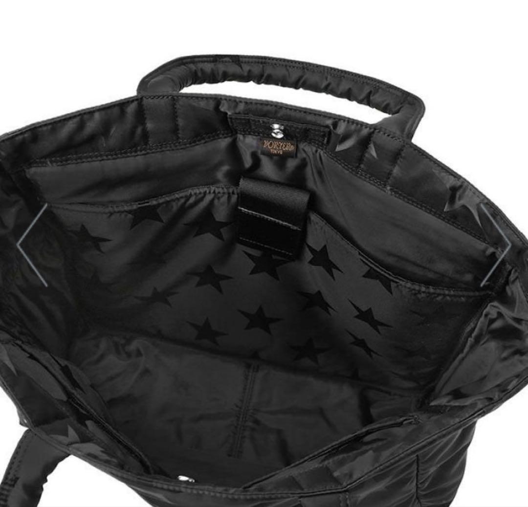 PORTER フラッグ 2WAYトートバッグ　星柄