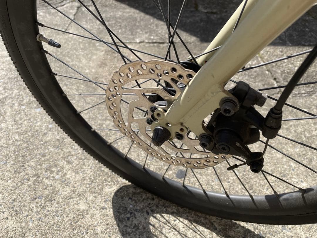 レア　maji 好きな方　どうぞ　ミニベロ ベージュ ディスクブレーキ