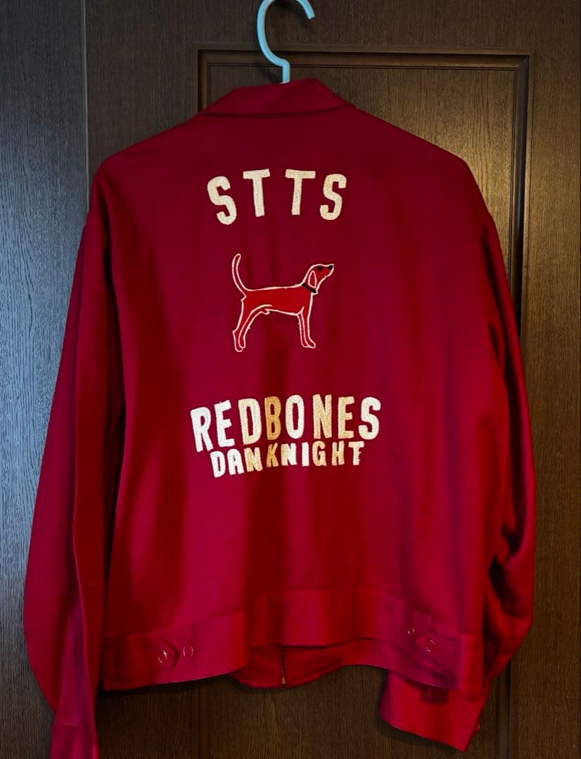 赤色 ジップアップジャケット STTS REDBONES