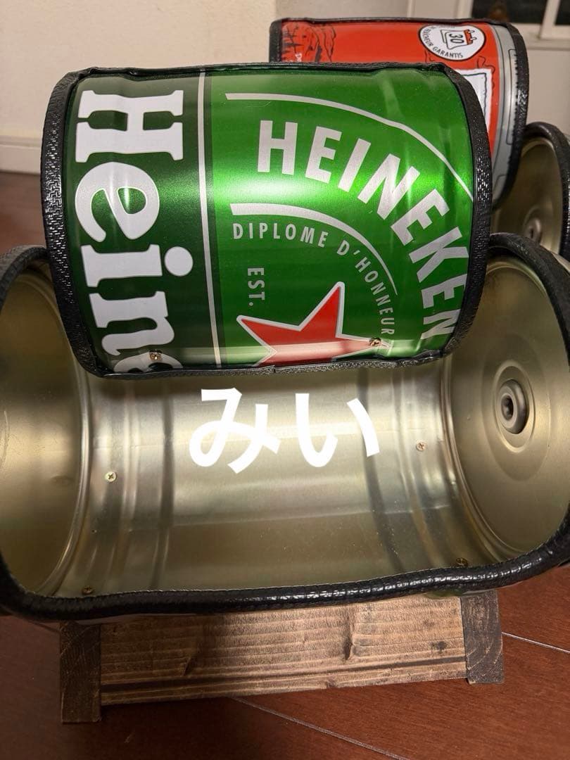 Heineken ビール缶型　小物入れ　ミニドラム缶チェアー