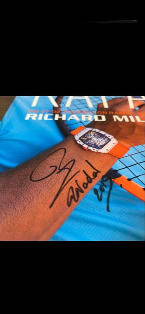 ラファエルナダル 直筆サインリシャールミルパンフレット Rafael Nadal