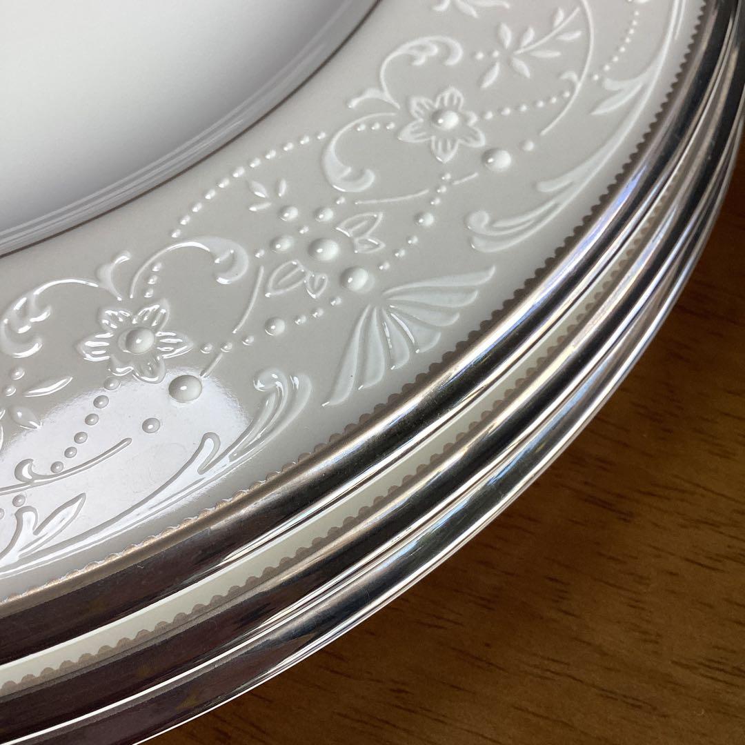 ノリタケ　Noritake シルバーパレス　27.5cmプレート　3枚セット