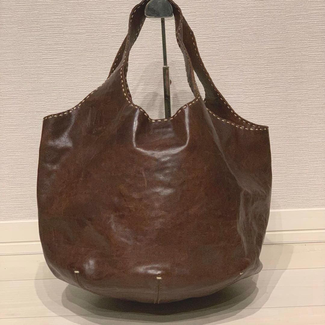 希少✨genten ゲンテン ユーフラテス 工具ロゴ レザー ブラウン