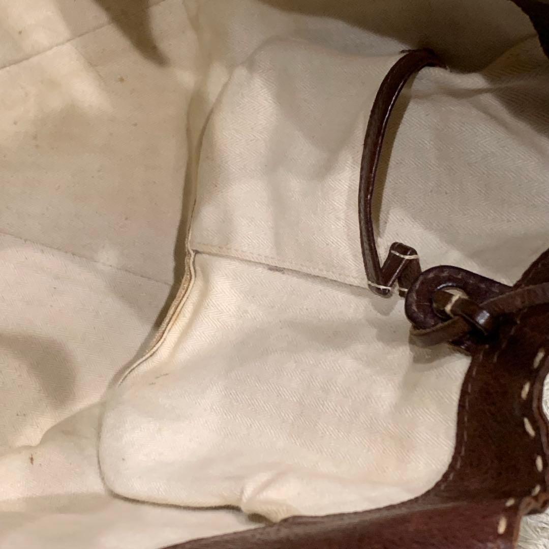 希少✨genten ゲンテン ユーフラテス 工具ロゴ レザー ブラウン