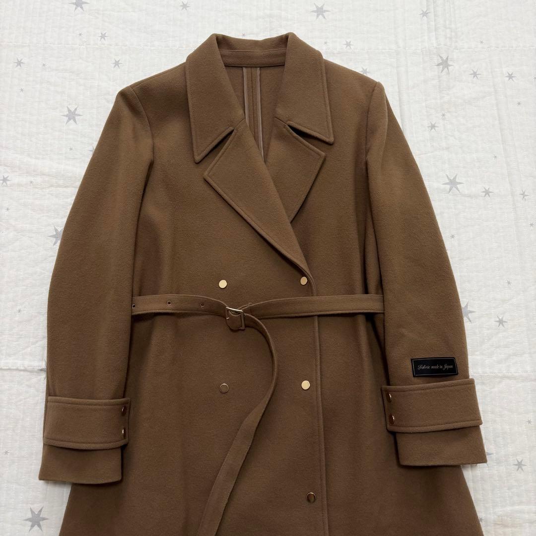 Ameri VINTAGE BELT FLARE LONG COAT Mサイズ
