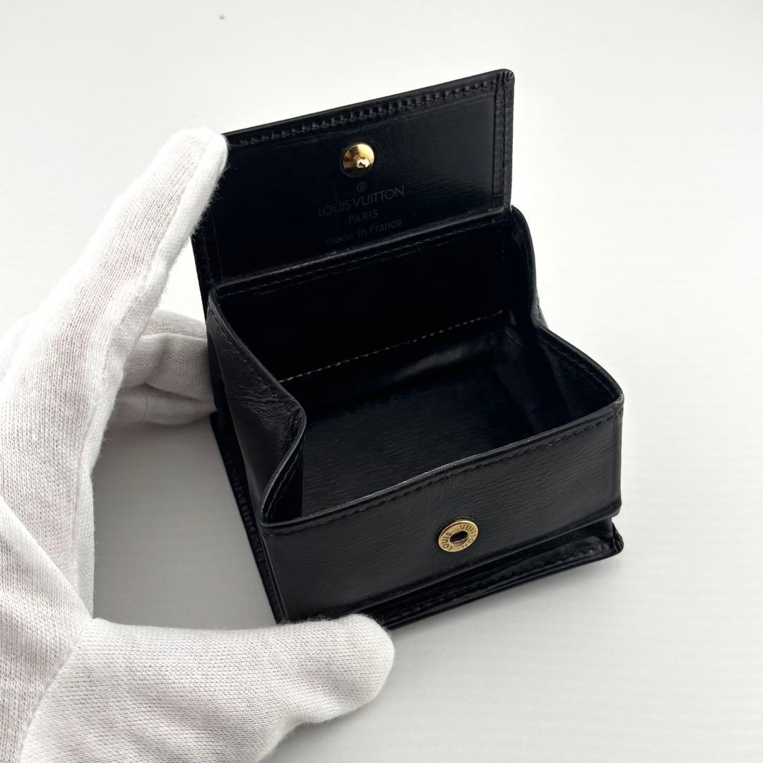 【美品】ルイヴィトン　ポルトモネボワット　エピ　ケース　小銭入れ　黒