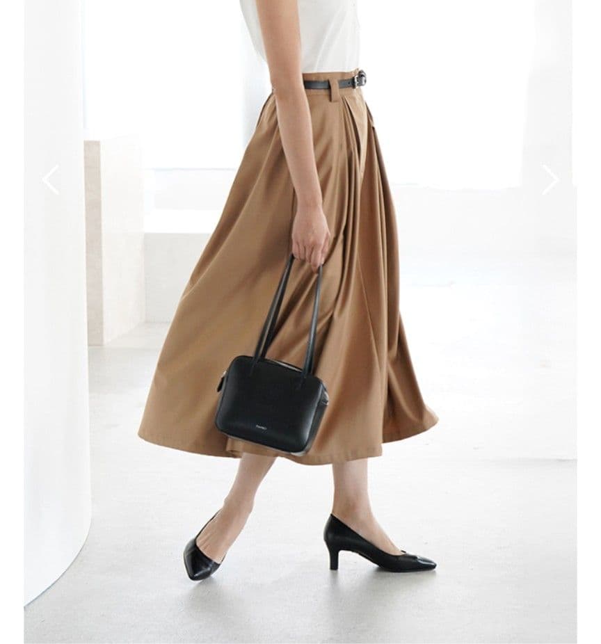 ヴィリーナ ヒール5cm/晴雨兼用ポインテッドパンプス（ブラック）