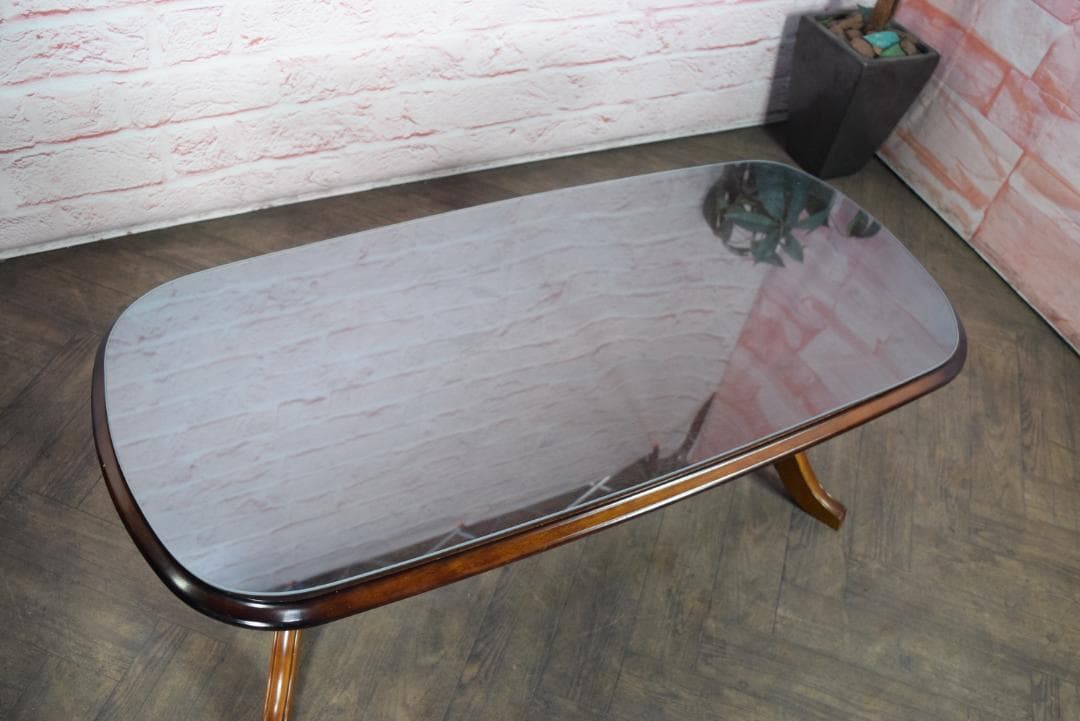 karimoku/カリモク コロニアル センターテーブル TC4010 ガラス付