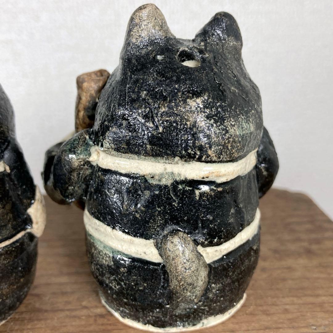 3セット　のらくろ　置物　水滴　陶芸　陶器　焼き物　レトロ　アンティーク　アニメ