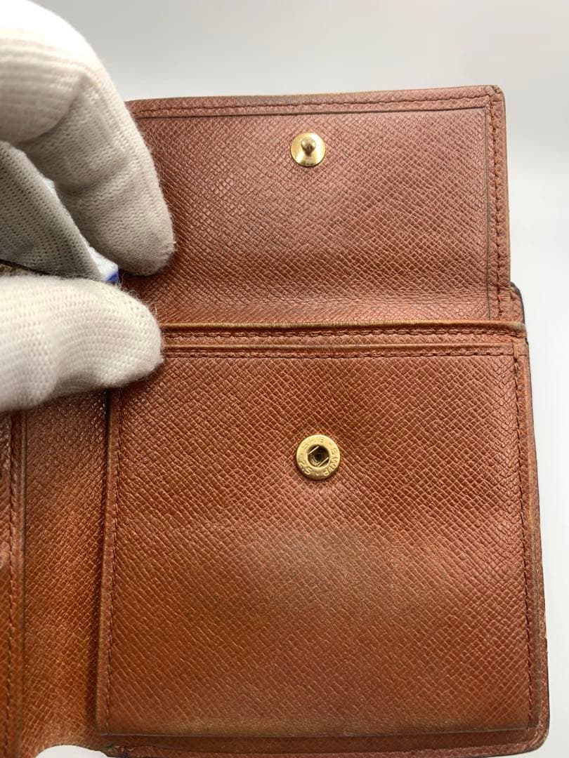 LOUIS VUITTON ルイヴィトン　折り財布　モノグラム　レザー　ブラウン