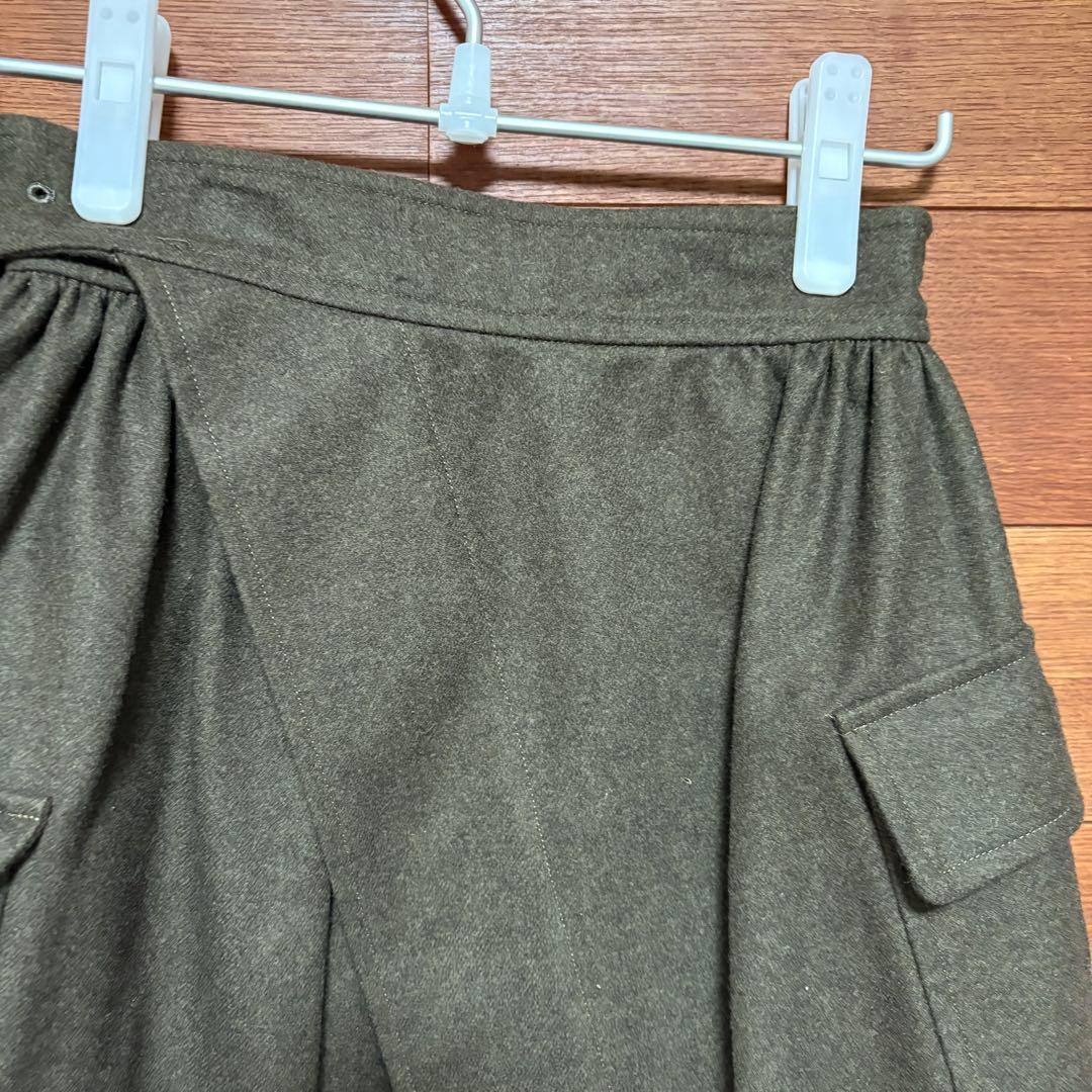 COMME des GARCONS カーゴポケット ラップスカート　Sサイズ
