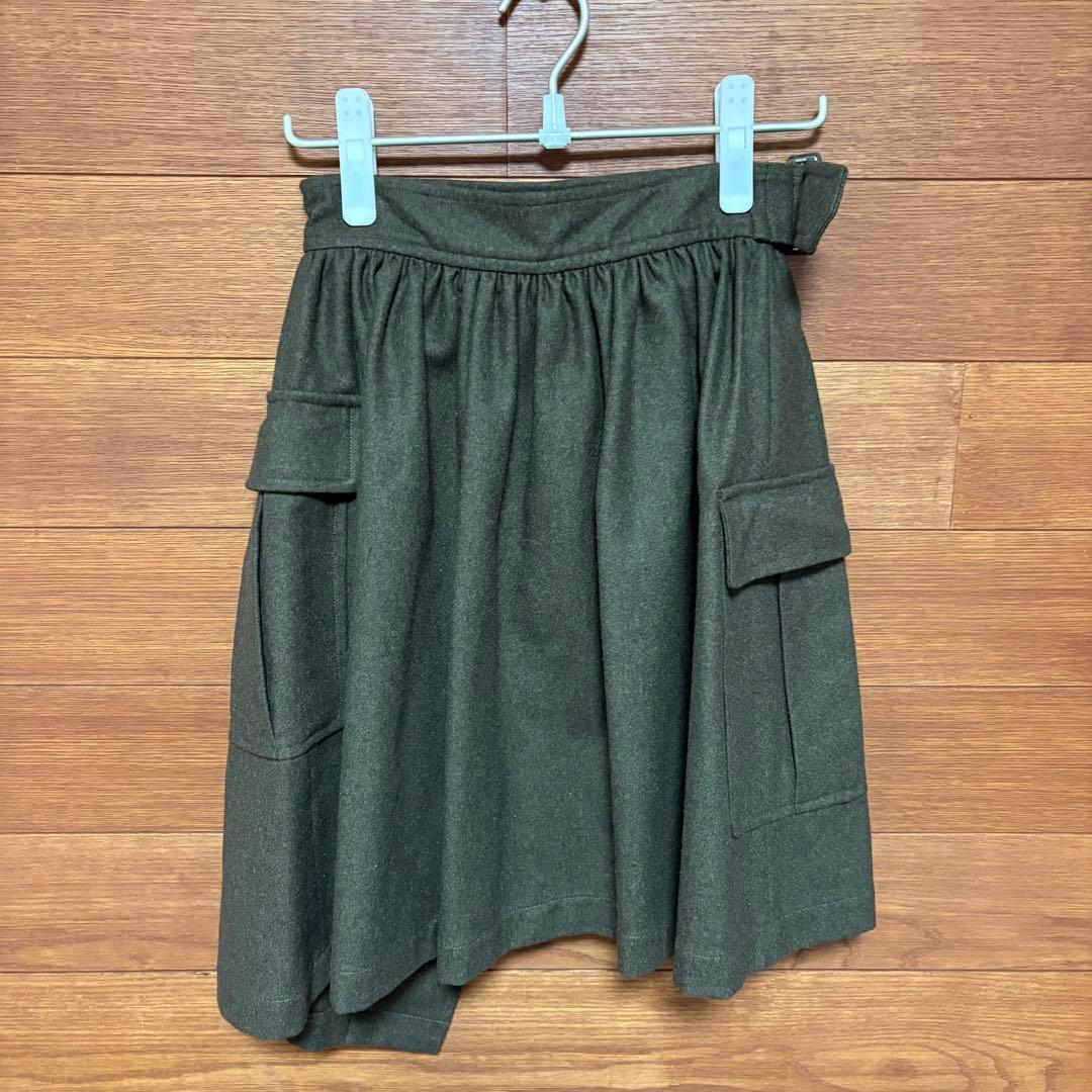 COMME des GARCONS カーゴポケット ラップスカート　Sサイズ
