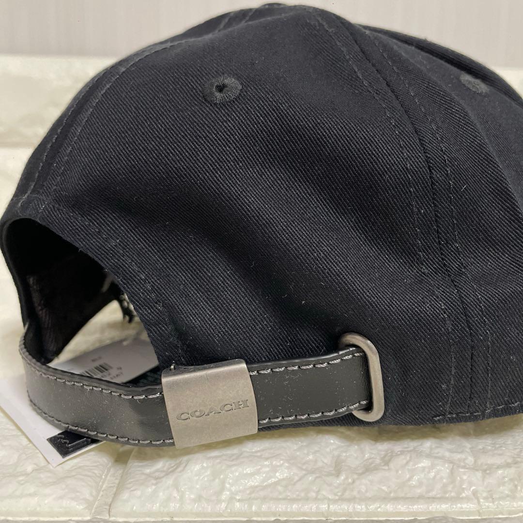 【新品】COACH ベースボールキャップ　ブラック　コットン