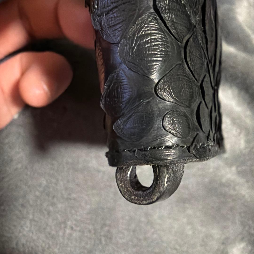 Celt&Cobra パイソンレザー 二つ折り財布 ブラック
