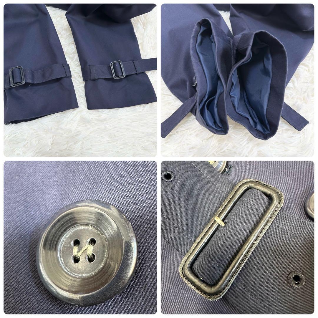 バーバリーズ トレンチコート 英国製 ノバチェック ベルト ネイビー メンズ