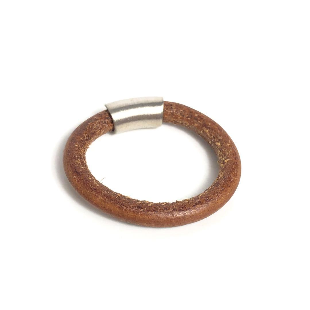 HERMES エルメス バングル リング 2点セット イオタ レザー H金具