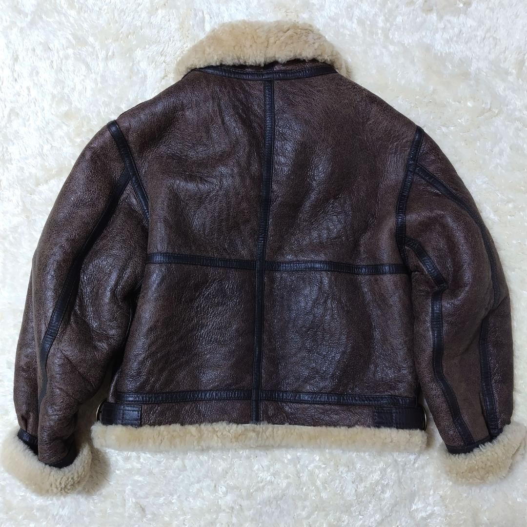 HARAJUKU MOTHER ムートンジャケット B-3 Lサイズ ラムレザー