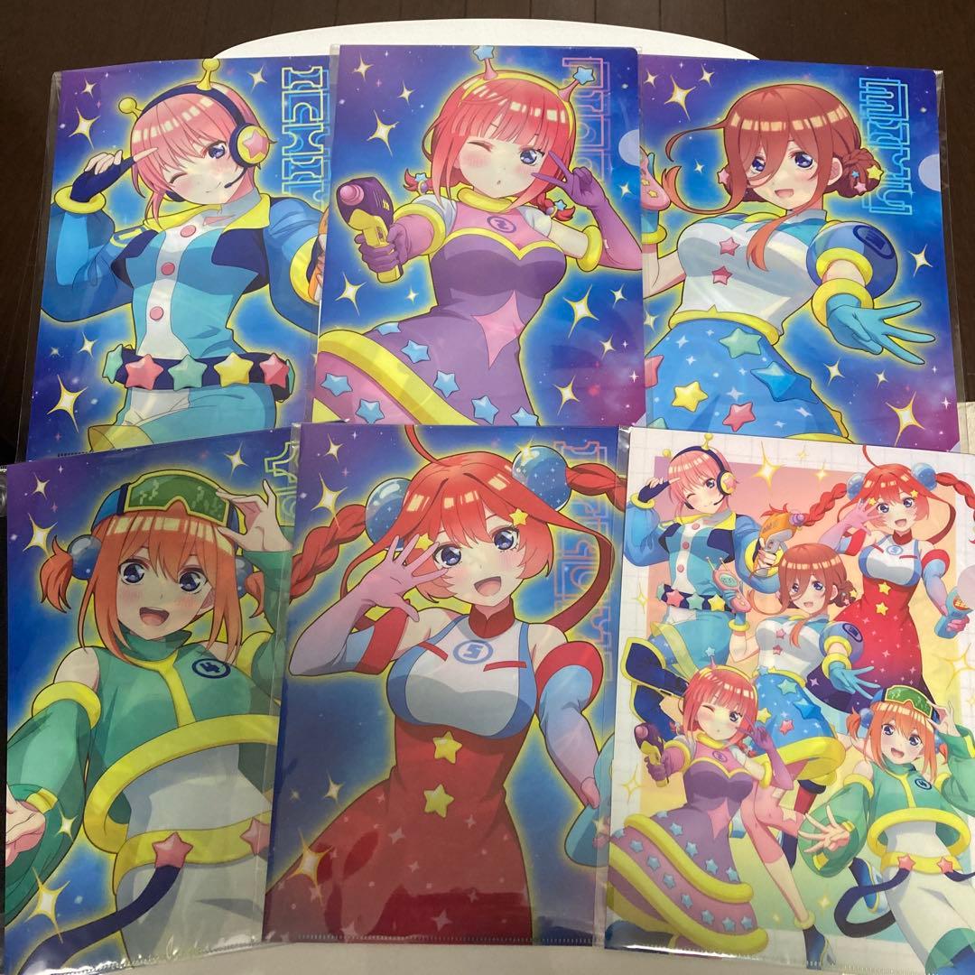 【CJ】五等分の花嫁 ソフマップ クリアファイル ジャージメイド全種セット