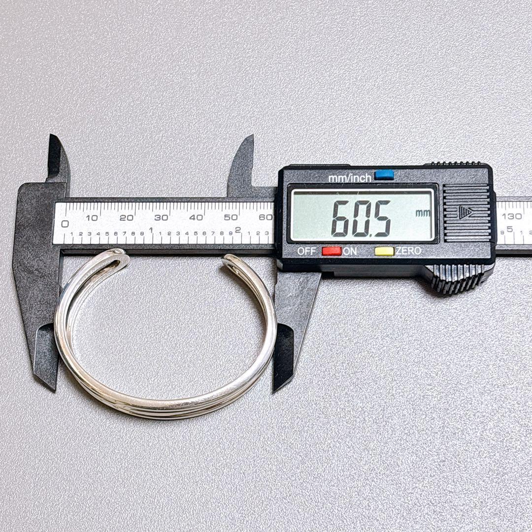 【美品】ティファニー ダイアゴナル バングル ブレスレット シルバー925