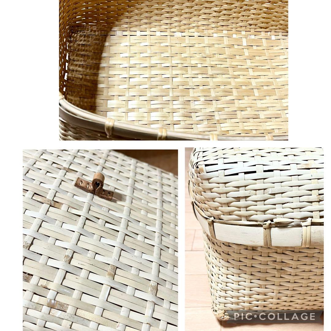 ワランワヤン　カゴ・蓋つきバスケット・竹かご・蓋つきカゴ