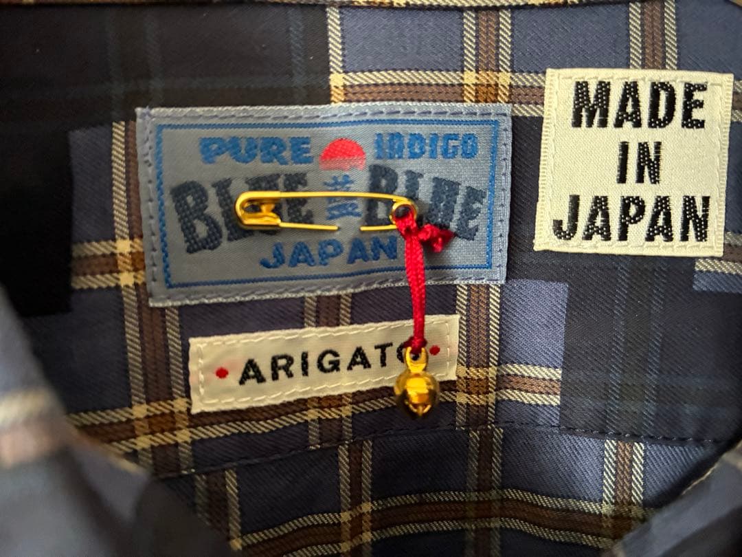 新品　BLUEBLUE インディゴシャツ　M