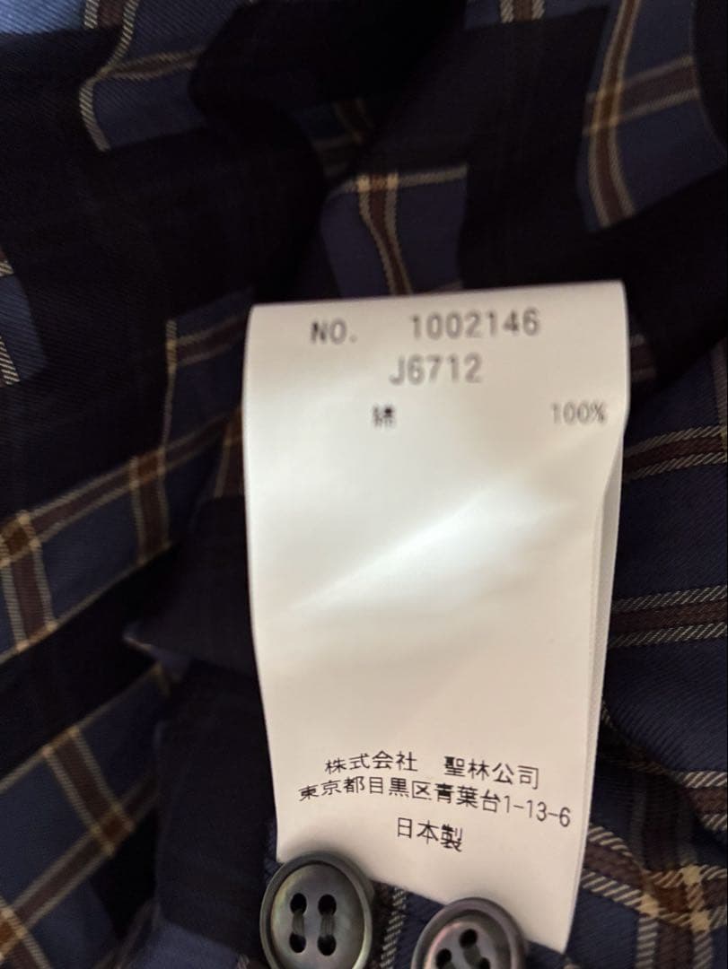 新品　BLUEBLUE インディゴシャツ　M