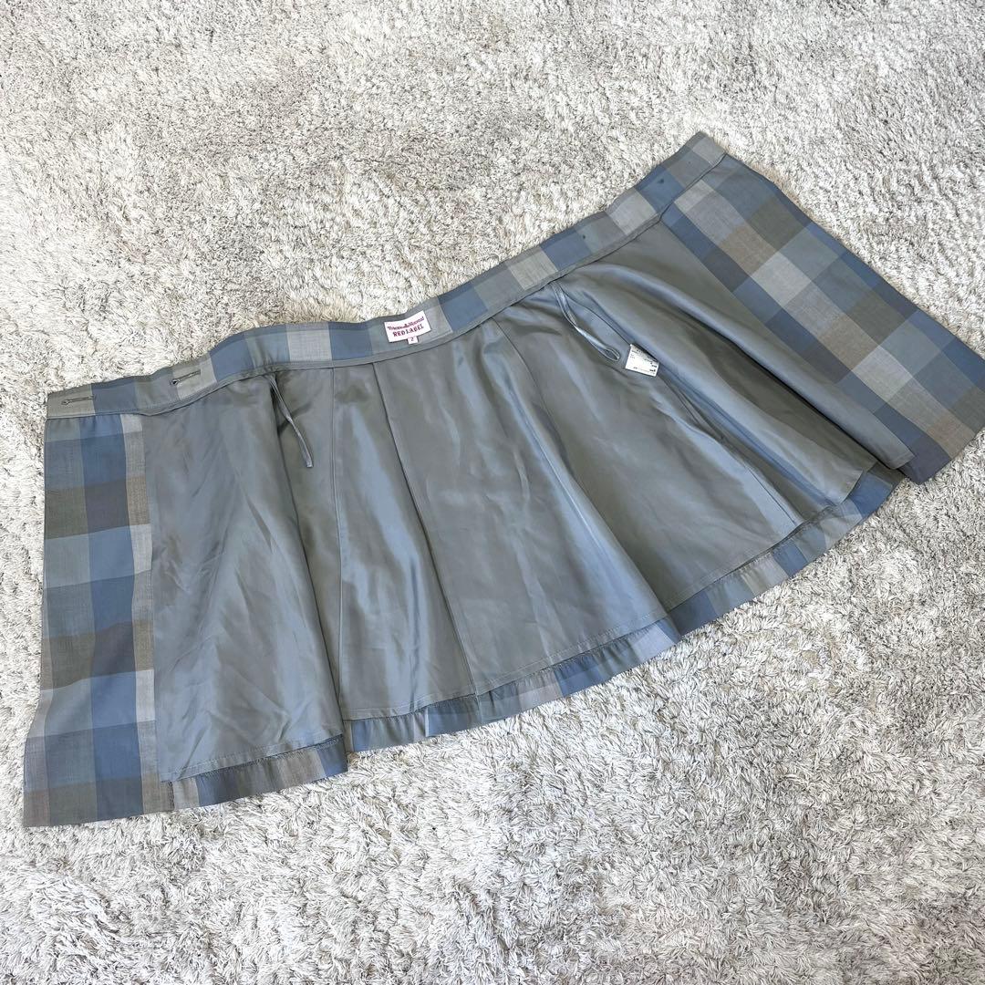 ヴィヴィアンウエストウッドレッドレーベル オーブボタン チェック柄 巻きスカート