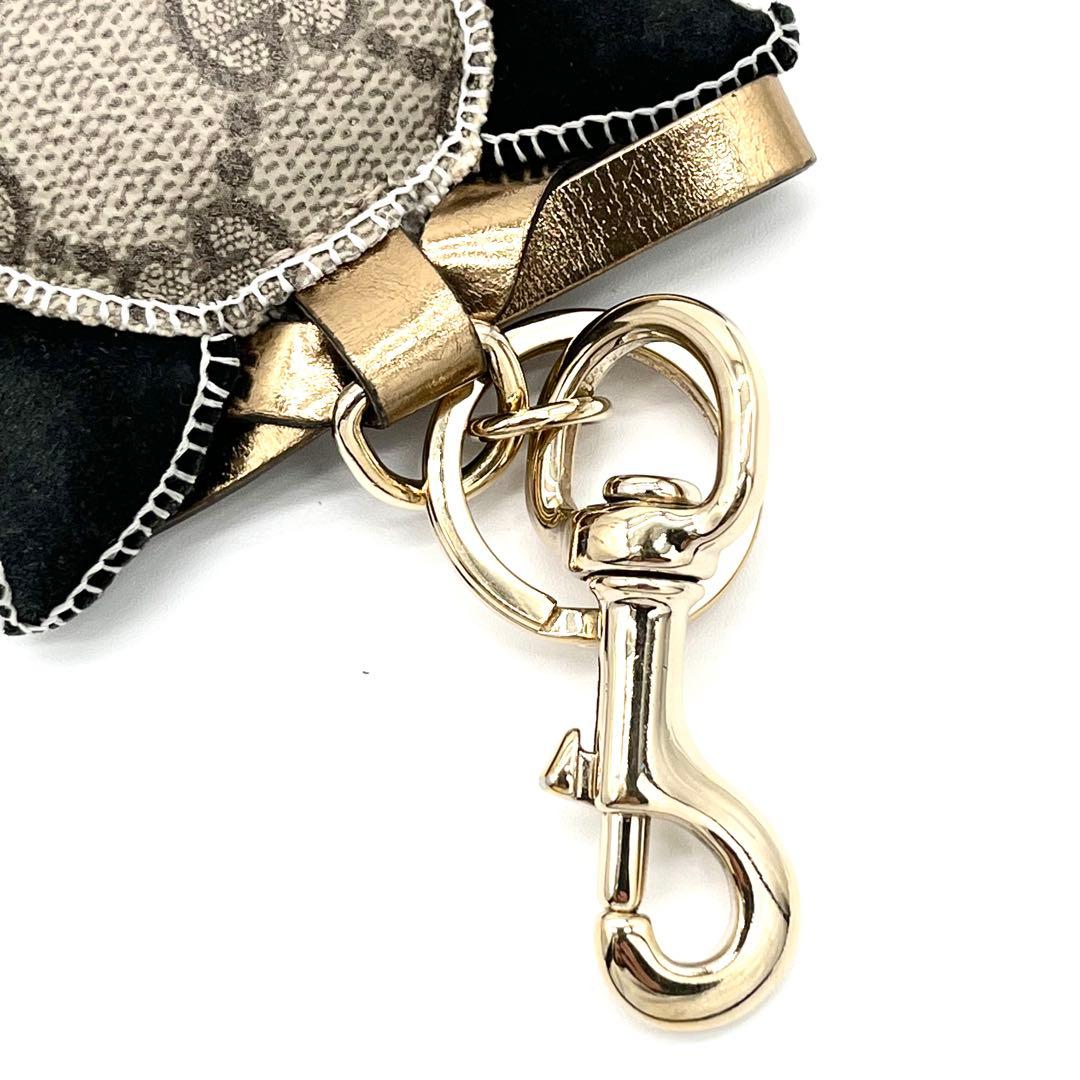 極美品　GUCCI グッチョリ チワワ GG柄 チャーム キーホルダー　ビーンズ