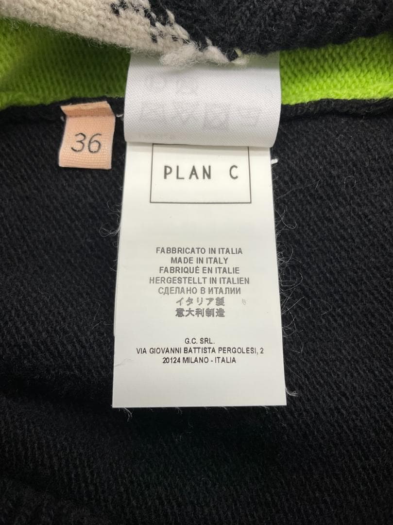 【新品】Plan C カシミア混スカーフVネックニット 36