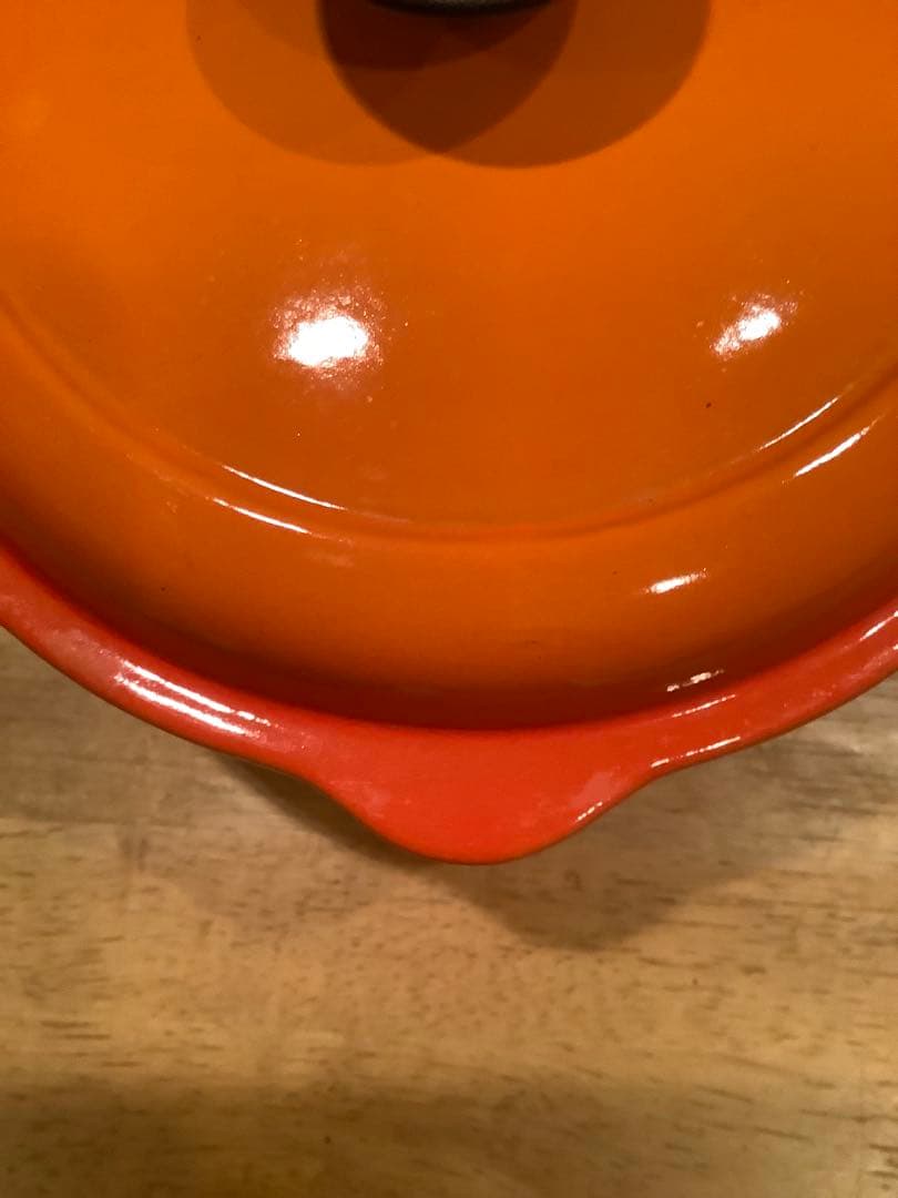ルクルーゼ 片手鍋　20cm オレンジ色