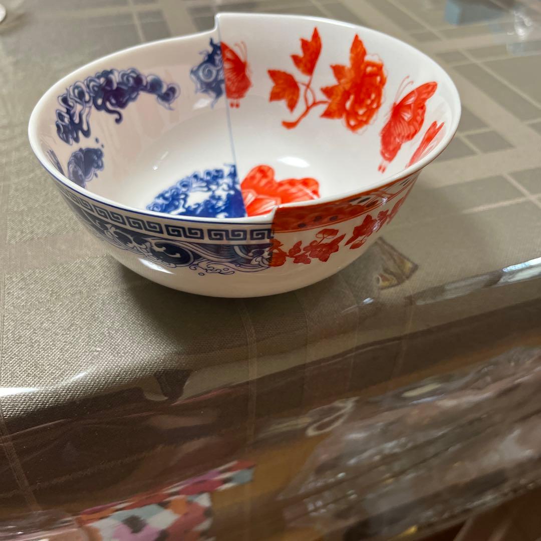 赤青花模様 陶器製