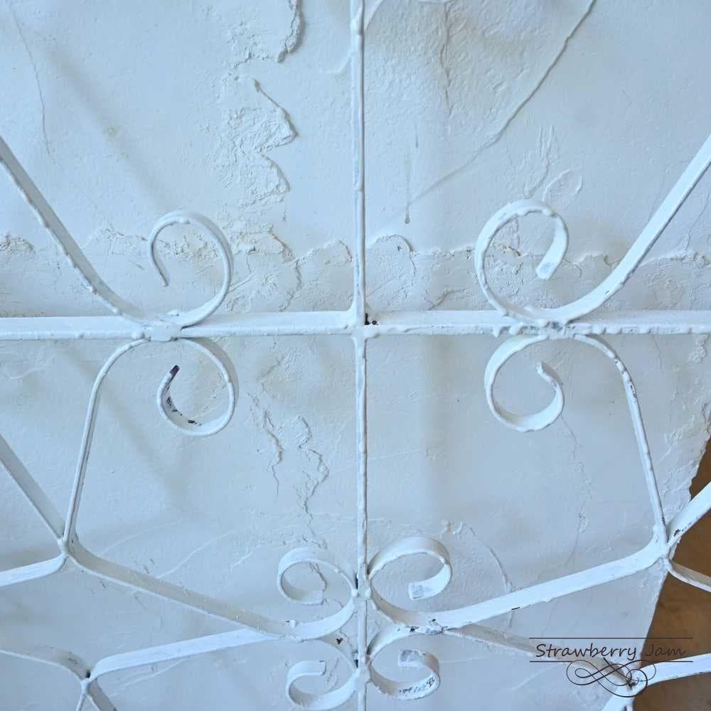 L2602-56 英国アンティーク アイアンゲート 白 門扉 ガーデニング